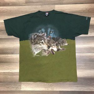 Vintage Wolf Polar Graphics Tie Dye T-Shirt Men’s Size XL Leoni Meadows